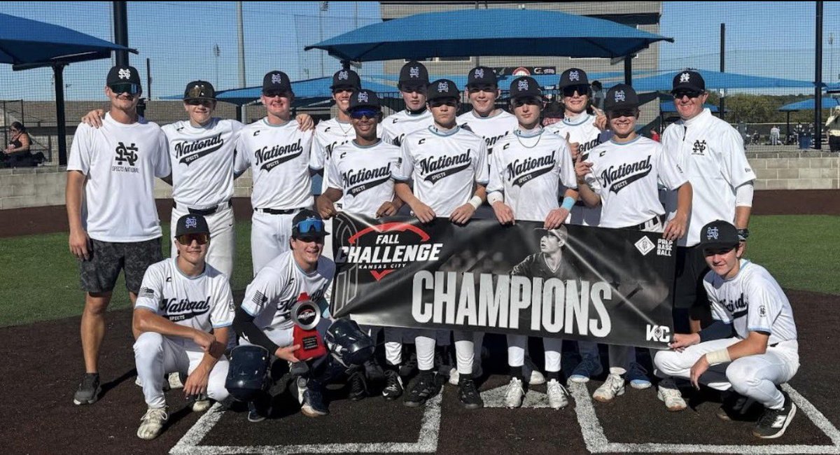 SpectsBaseball's tweet photo. 2031 Spects National Hoogerwerf are PBR KC Fall Challenge Champions!

Playing up an age level, the boys dominated the weekend:

55 runs scored, 11 allowed
.420 team BA
2.69 team ERA
Opponents hit just .170

Next up: 14U WWBA in West Palm Beach

#SpectsNational #BlueCollarBaseball https://t.co/aA9qb8mnuW