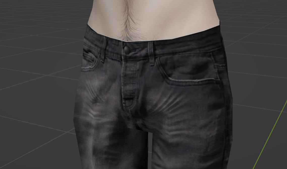 MoniqueMonsters's tweet photo. decided to just use real Pants images for his jean texture lol https://t.co/XWKDOMD4Ur