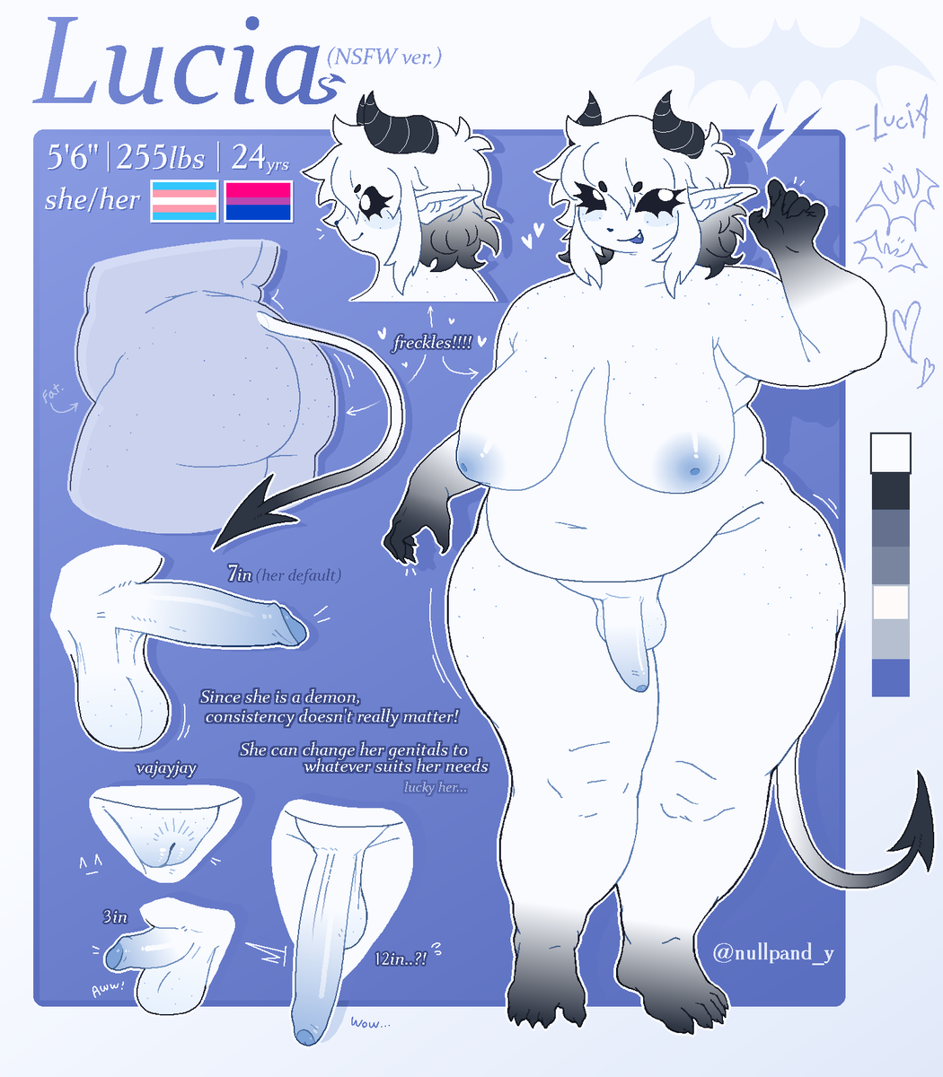nullpand_y's tweet photo. BOO! the naked peen version of the lucia reference sheet mwahaha
i hope you like her !!! 😋😋 https://t.co/1V17NF8Pea