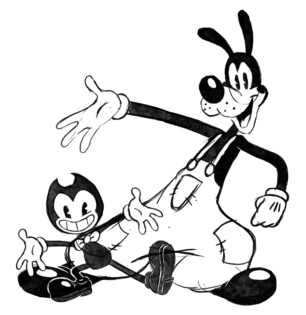 InkwellInsanity's tweet photo. beni and bors

#bendy #toon #rubberhose #cartoon #fanart #digitalart #fanart https://t.co/1OHLe6HRtB