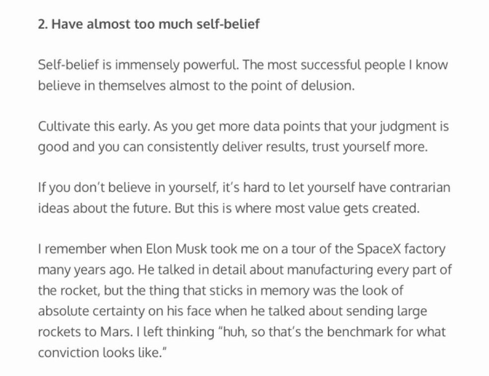 Jayyanginspires's tweet photo. Sam Altman: "The most successful people I know believe in themselves almost to the point of delusion." https://t.co/rmgrNMJ326