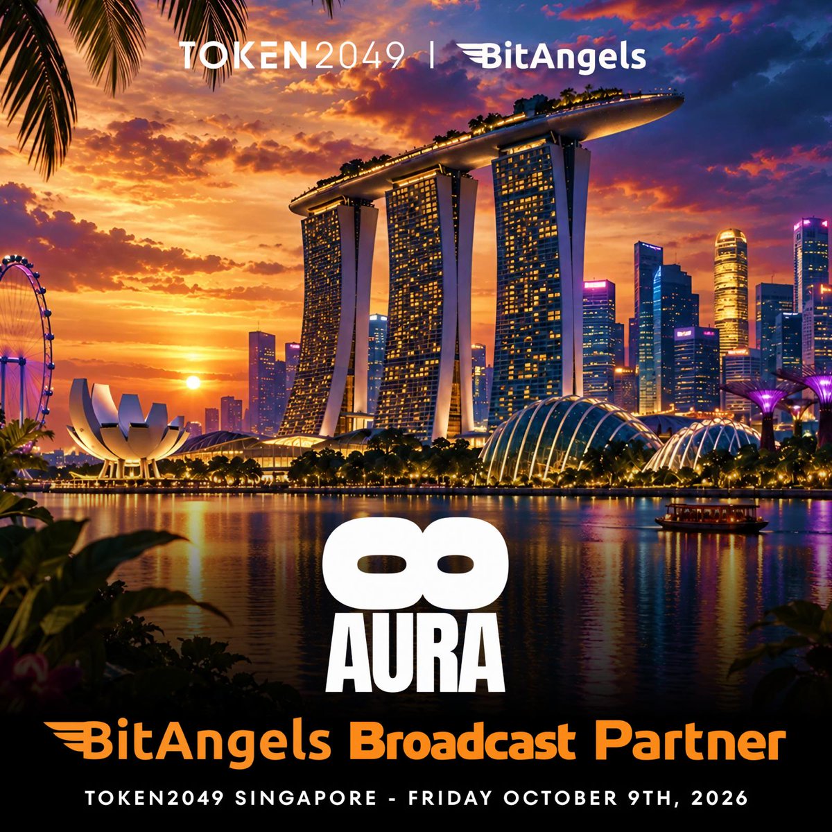 BitAngels's tweet photo. Aura8 is our broadcast partner for BitAngels Singapore.

Aura8 is a raw, unscripted Web3 podcast out of Dubai that goes live every weekday on X, Binance Square and YouTube. Builders, investors and the industry at large will be hearing about what happens in Singapore.

🎟️ Claim your seat: https://t.co/Em1oF2GTzq