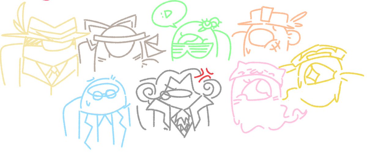 shrimpledy's tweet photo. i doodled all of them theyre back together #amongusroles #amongus https://t.co/ALm2Psfbpx