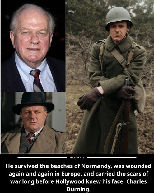 PapageorgioWV's tweet photo. Charles Durning
1923–2012

D-Day. Omaha Beach. First wave.
One of the few survivors of a deadly machine-gun ambush.

Wounded by shrapnel in Normandy.
Fought again at the Battle of the Bulge.
Later stabbed in hand-to-hand combat and survived.
Severely wounded in the chest in Germany in 1945.

Three Purple Hearts.
Silver Star. Bronze Star.

Then he came home and spent decades making America laugh.

A real American hero.