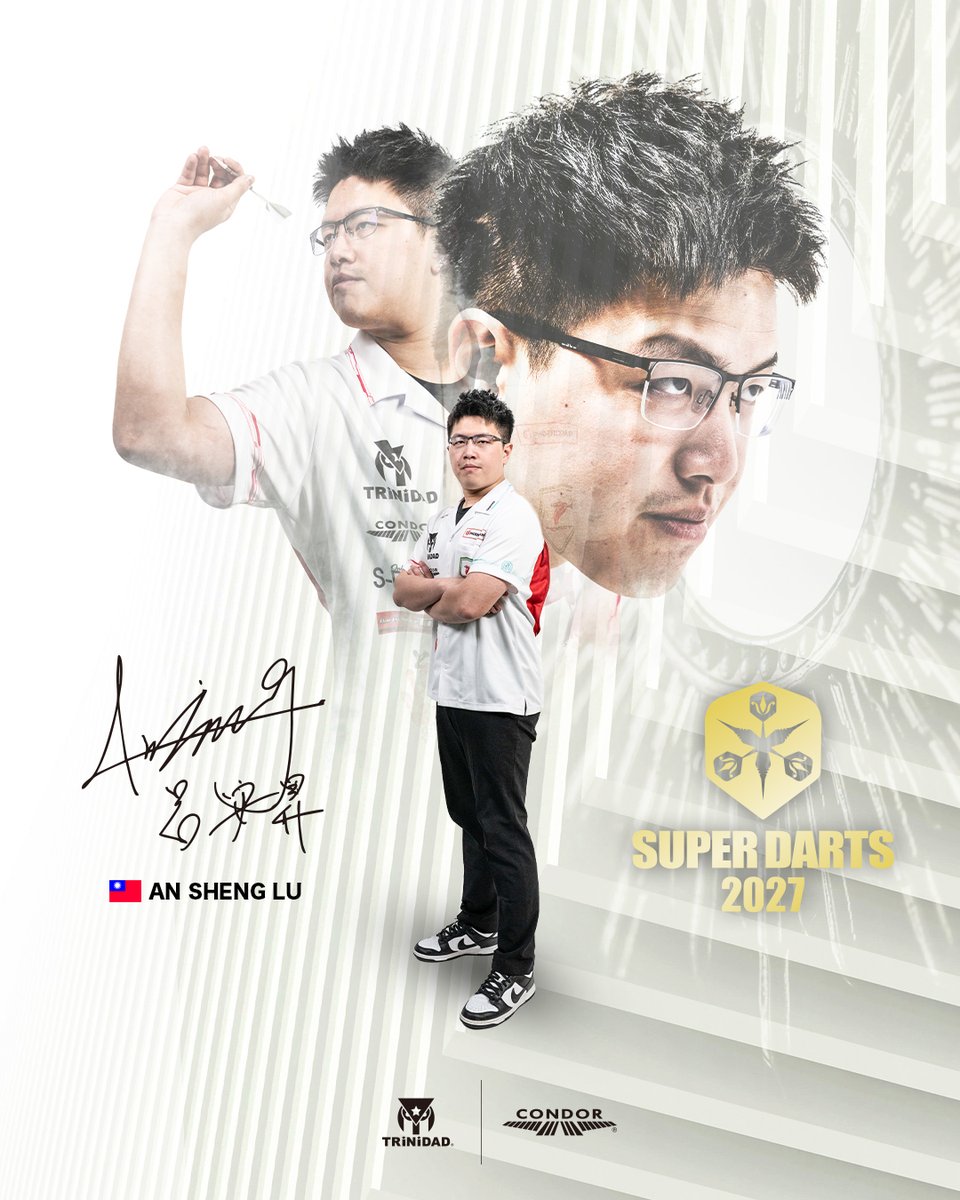 Trinidad_darts's tweet photo. Congratulations!

🇹🇼An Sheng Lu
@an_sheng0321 

🇯🇵SUPERDARTS 2027

#ANSON
#TRiNiDAD
#CONDORAXE https://t.co/gfUUN2TuiI