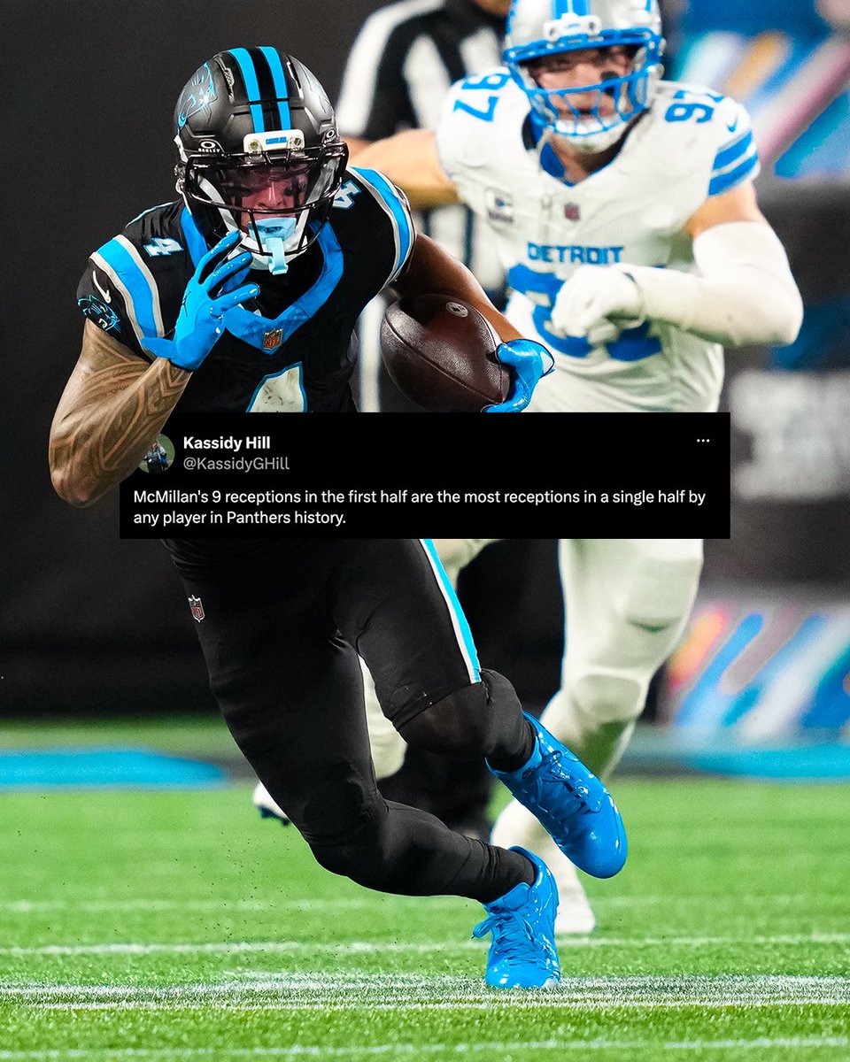 Panthers's tweet photo. A first half for the history books https://t.co/kyywhnftQL