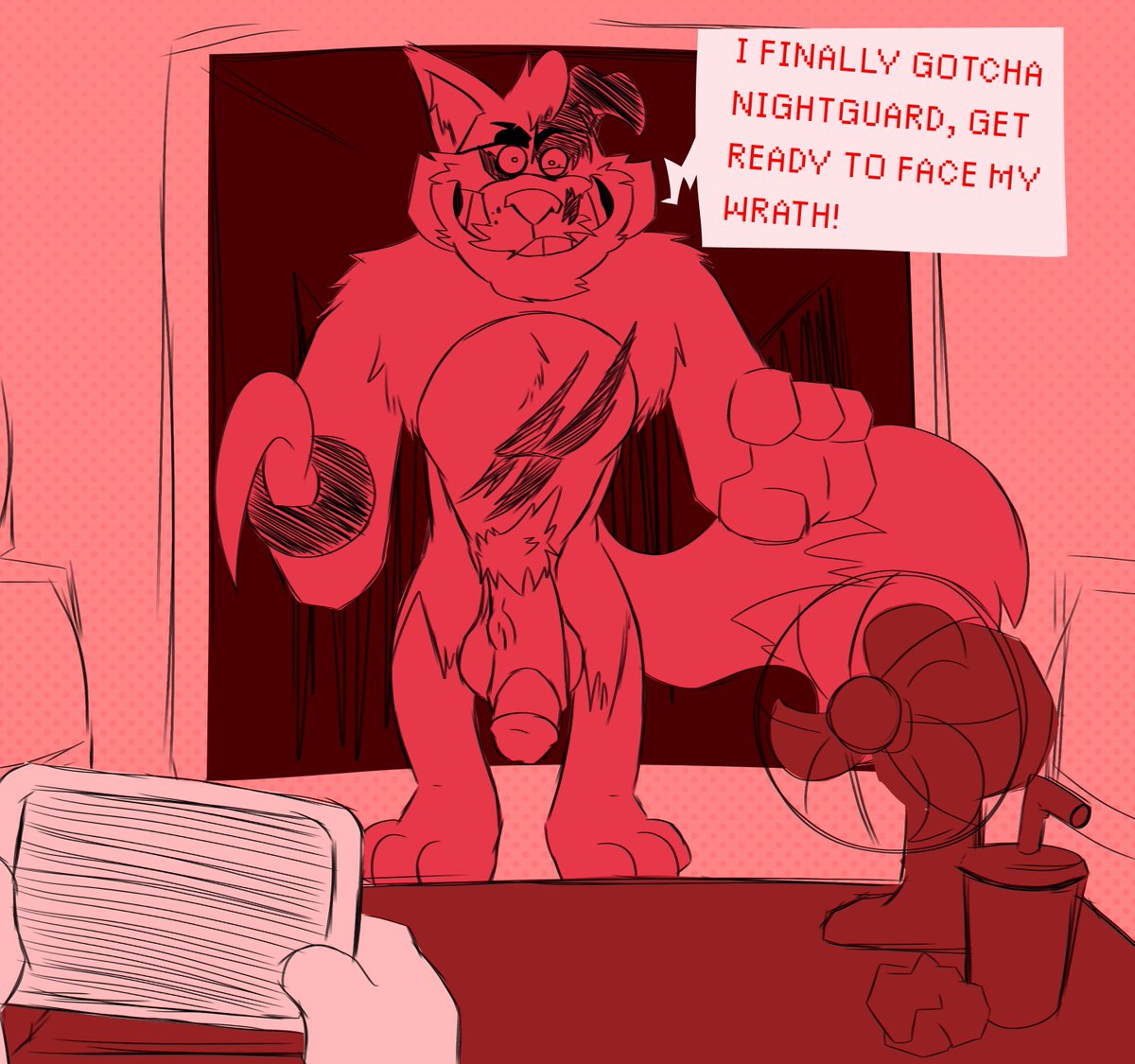 friskyractoon's tweet photo. Some Foxy action, with his older design https://t.co/OfD1OpUkcN