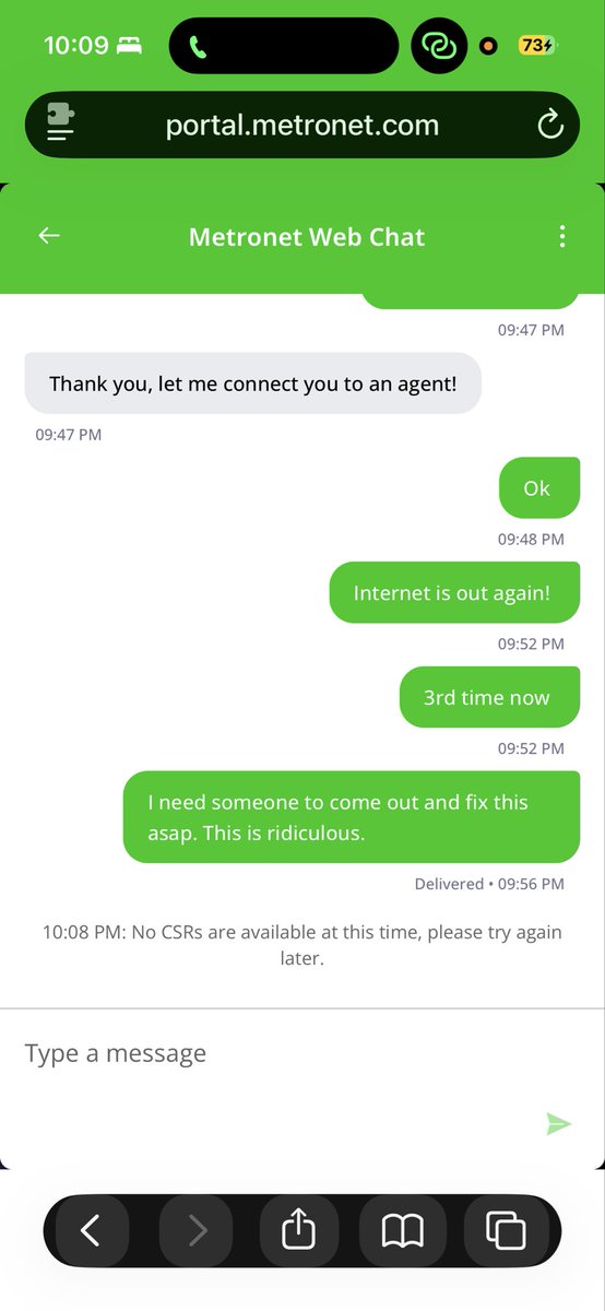 heyjudeletitbe1's tweet photo. Hey @GetSpectrum what kind of deals are you running? I have @metronet @TMobile @TMobileHelp #TFiber and the Internet has gone out 3 times in 4 days. They came out twice to “fix” it and it went out again. And they don’t answer chat or the phone. #PoorService @SriniGopalan https://t.co/hvlO1MD1wr