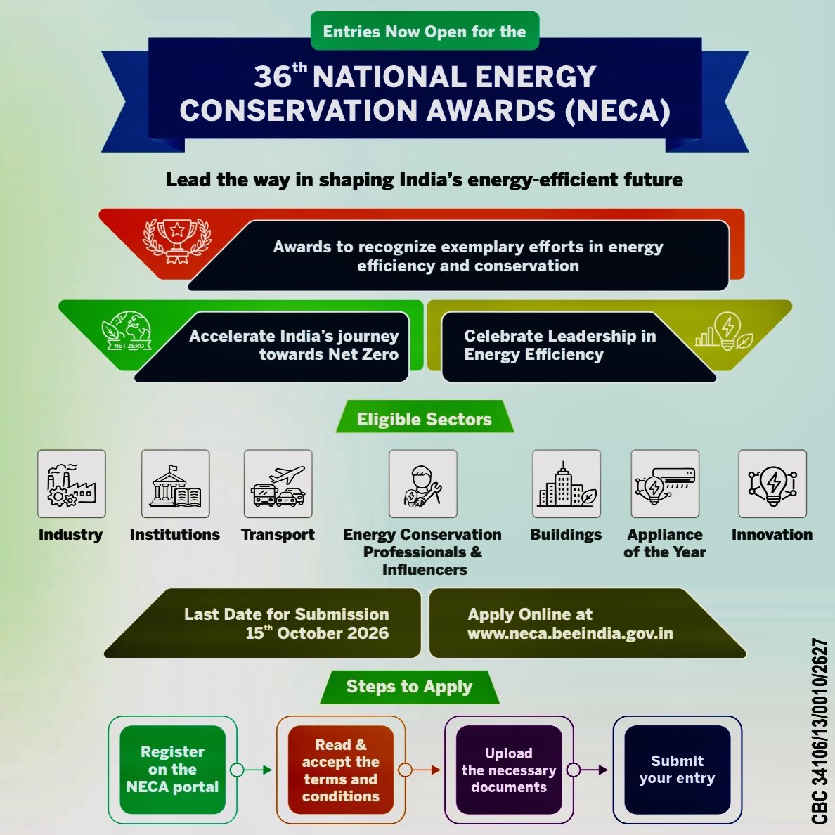 KKMtweet's tweet photo. National Energy Conservation Awards, by Ministry of Power’s Bureau of Energy Efficiency, to recognize exemplary efforts in energy efficiency and conservation, in various sectors like Industry, Institutions, Transport, Buildings, Innovation etc. #NewsYouCanUse https://t.co/HXXwLe85up
