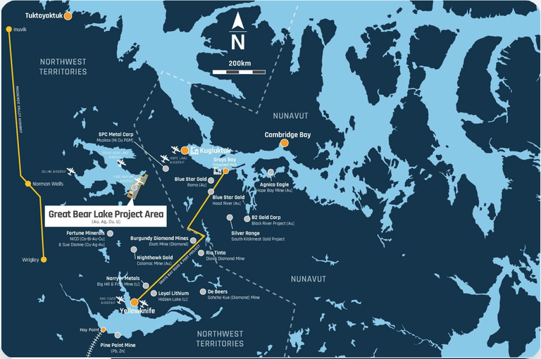 Breakaway2025's tweet photo. Coverage stock @GreatBearGBL’s (ASX: $GBL) focus is its namesake project, located within Canada’s Northwest Territories. It covers key parts of the Echo Bay stratovolcano complex inside the Great Bear Magmatic Zone, which is Canada’s premier IOCG province.

The project includes ground around the historic Eldorado, Echo Bay and Contact Lake mines. Those three centres produced ~34.2 million ounces of silver, 13.7 million pounds of U3O8 and 11.4 million pounds of copper.

GBL’s 2026 program has materially advanced the geological understanding of the Great Bear Magmatic Zone. It has confirmed multiple sulphide-rich gossan systems with scale, mapped consistent syn-volcanic mineralised trends, and validated the structural corridors linking historic high-grade silver mines with modern copper targets.
