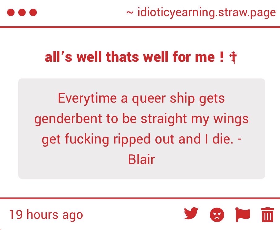 idioticyearning's tweet photo. I feel this way too its okay Lets Hold each other blair https://t.co/Ik3WBmPWVp