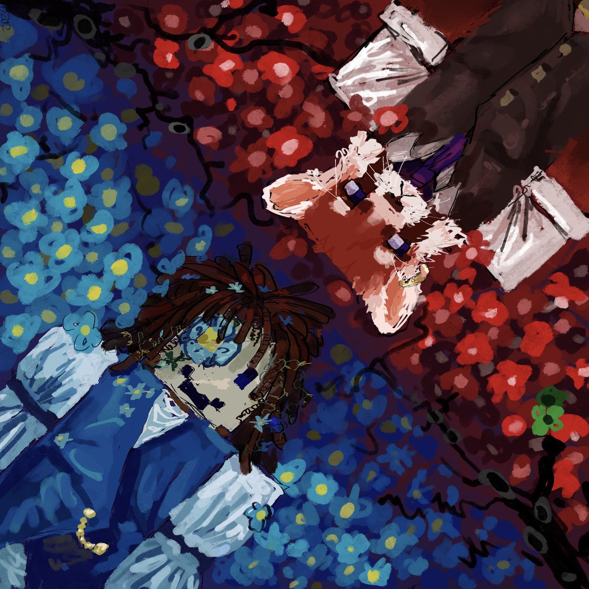 Honeysauce10's tweet photo. Day 4 Gortion &amp; Sanguine (personally love both of their designs/skins a lot) #wonderlandjar https://t.co/ftOcP1ODMK