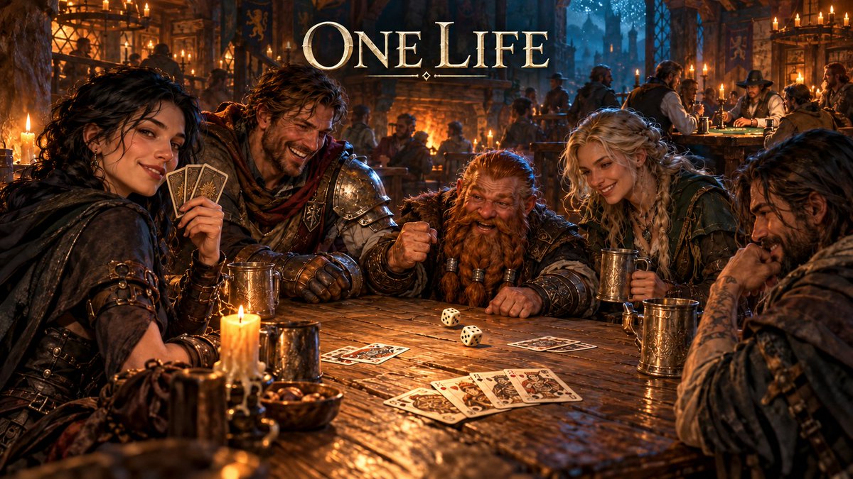 One_Life_Game's tweet photo. Pull up a chair. 🍻

Poker, blackjack, dice, and a table full of adventurers with stories to tell.

The tavern is coming to One Life.

#OneLife #IndieGame #FantasyRPG https://t.co/w710Ozh9WU
