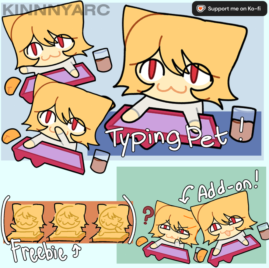KINNNYARC's tweet photo. Hehe, Neco-Arc TypingPet buddy is out! Check out my kofi you guys are interested :3
Plus theres a little sprite freebie (owo)
#necoarc #meltyblood #kofi #TypingPet #freebies
(Kofi Link : https://t.co/2bldtwv9lf) https://t.co/N2Kpqou1LW