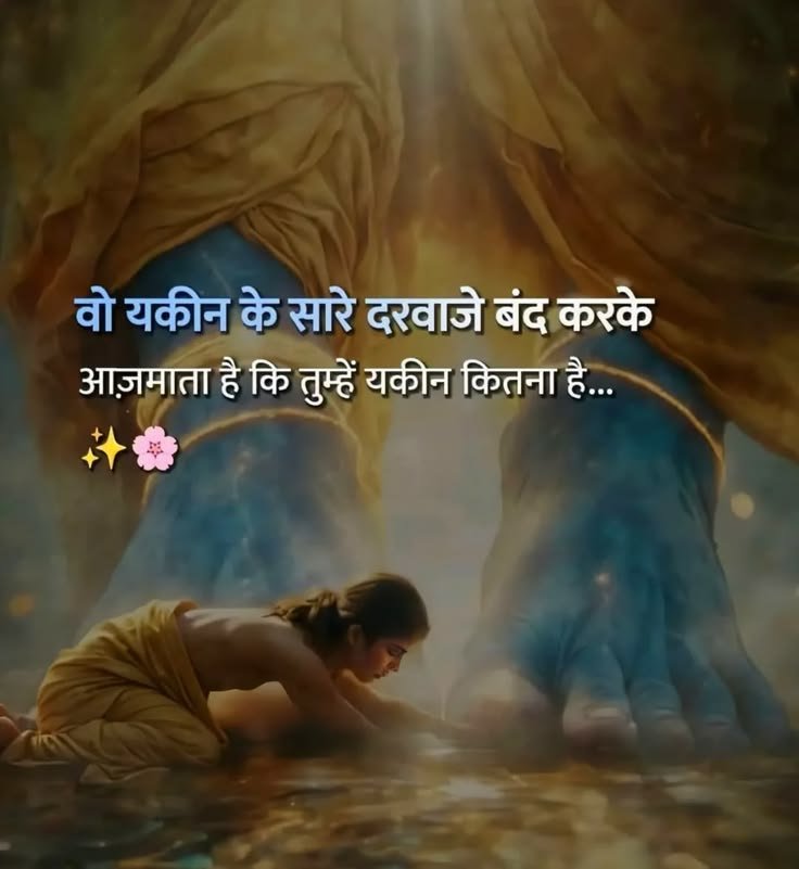Hindu_Ram_Ram_'s tweet photo. “जब यक़ीन के सारे दरवाज़े बंद हो जाएँ, तब भी खुद पर भरोसा रखना… क्योंकि असली ताकत वहीं से शुरू होती है। तुम्हें खुद पर कितना यक़ीन है?” ❤️ https://t.co/HnQ7GSIwte