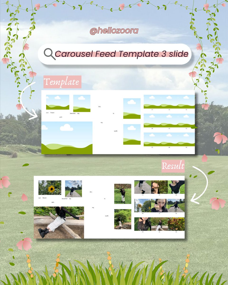 helloZoora's tweet photo. Bosan feed IG gitu-gitu aja? Mau bikin photo dump tapi pusing nyusunnya? 😭✨
Pake Paket Bundling 3-in-1 Template Canva Feed IG ini aja! Sekali beli langsung dapet 3 pilihan layout aesthetic sekaligus 🔥  
Tinggal drag &amp; drop foto pake Canva gratisan 📸
Checkout di sini ya 👇 https://t.co/1gVMPiuueQ