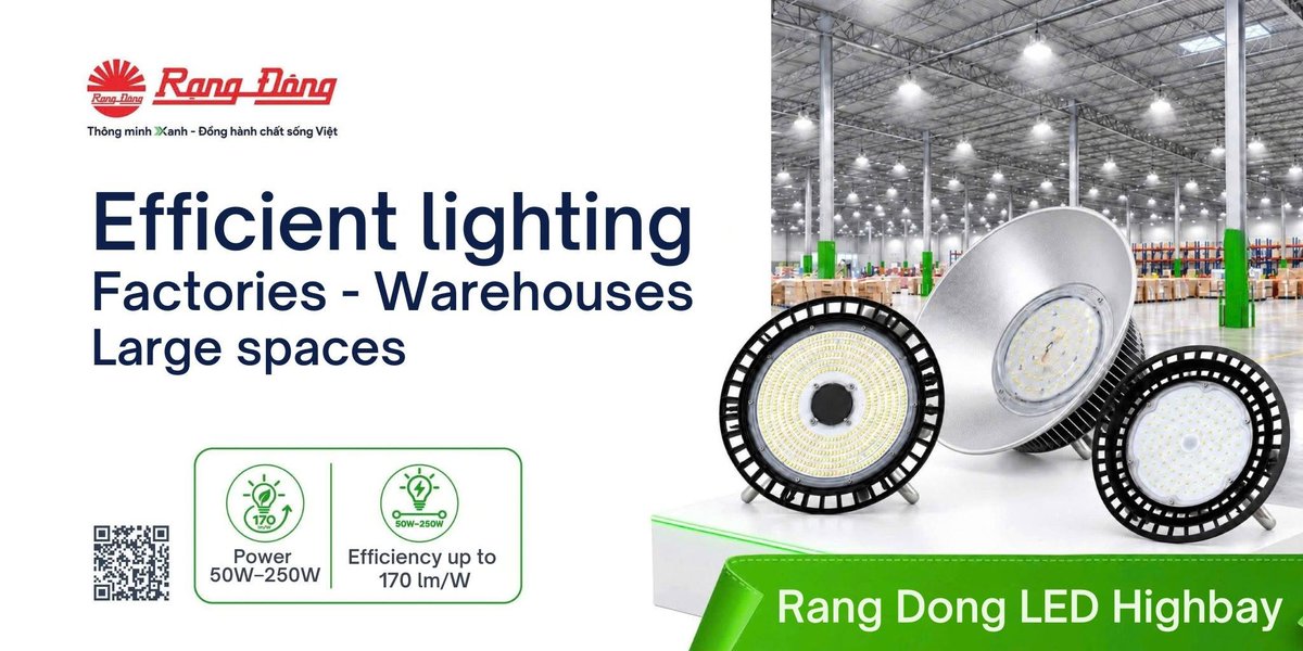 RangDongJsc's tweet photo. Rang Dong LED Highbay Lights are designed to meet these requirements
#RangDong #LEDHighbay #IndustrialLighting #WarehouseLighting #FactoryLighting #SmartLighting https://t.co/ubDjrdxVo6