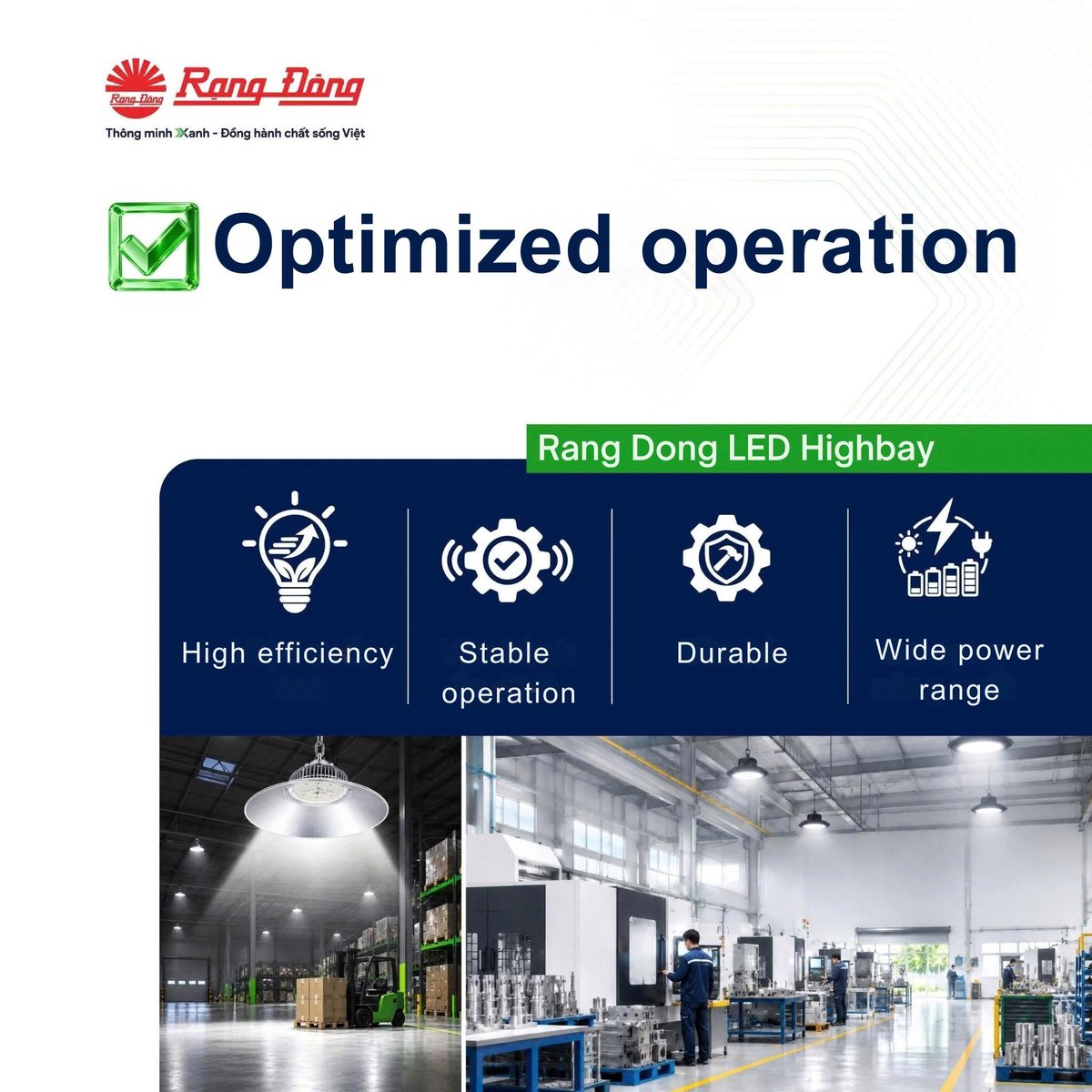 RangDongJsc's tweet photo. Rang Dong LED Highbay Lights are designed to meet these requirements
#RangDong #LEDHighbay #IndustrialLighting #WarehouseLighting #FactoryLighting #SmartLighting https://t.co/ubDjrdxVo6