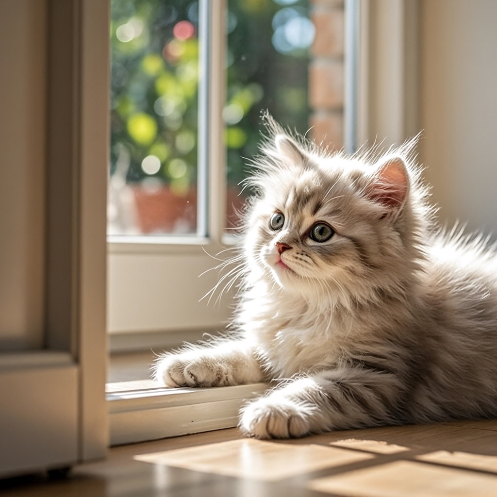 SwiftEditiwyod's tweet photo. [The lazy cat stretches on the windowsill, its paws softly spreading as it soaks in the warm sun]， https://t.co/7fk42IDXxM