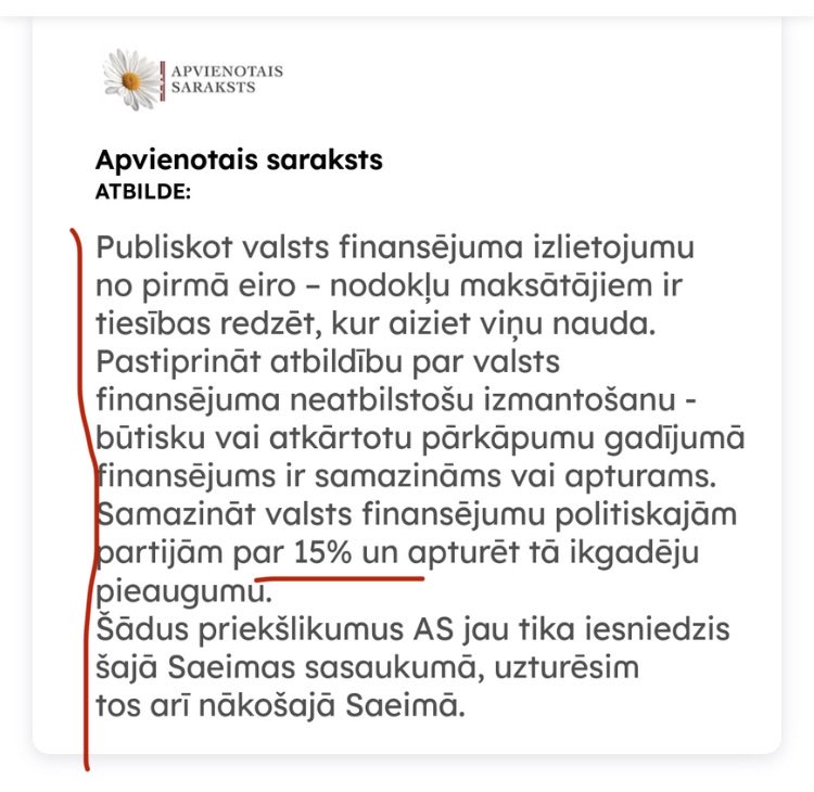 ivchix's tweet photo. Redzu, sāk jau rēķināts valsts budžeta finansējums, ko saņems 15.Saeimas partijas. Der atgādināt @Apvienotais_ atbildes. Šis taču būs viens no pirmajiem likumiem, kas tiks pieņemti novembrī? Vai varbūt jau oktobrī? @jureits, @Edgars_T @AndrisKulbergs https://t.co/jdSyHspjVz https://t.co/Ao5s2TRXYn