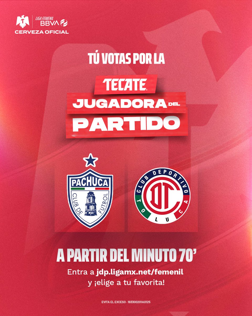 LigaBBVAFemenil's tweet photo. 🚨🌟 ¡LA DECISIÓN ESTÁ EN SUS MANOS!
Es momento de elegir a la #TecateJugadoraDelPartido del duelo entre las Diosas del Viento 🌬️ y las Diablas 👺. ⚽️🔥
🗳️ ¡VOTEN POR SU FAVORITA AQUÍ! 👇🏼
https://t.co/bhitXD5cjn
@cervezatecate
#VotaciónTecateJDP | #PACvsTOL | #TecatePorTi https://t.co/CugfG0k22s