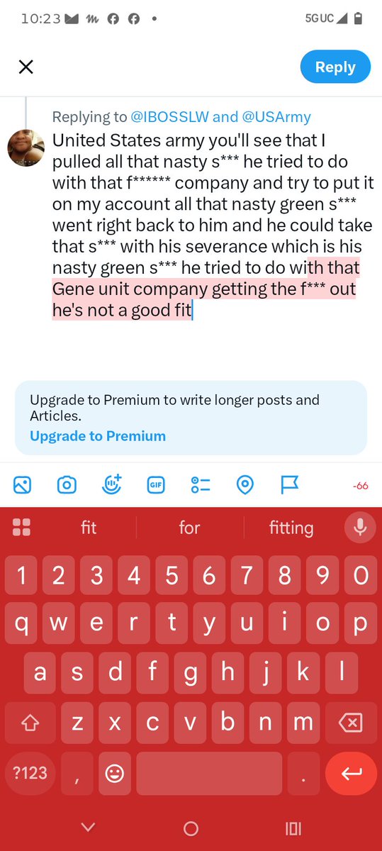 IBOSSLW's tweet photo. @USArmy United States army you'll see that I pulled all that nasty s*** he tried to do with that f****** company and try to put it on my account all that nasty green s*** went right back to him and he could take that s*** with his severance which is his nasty green s*** he tried to do w https://t.co/sXpYJQwXDk