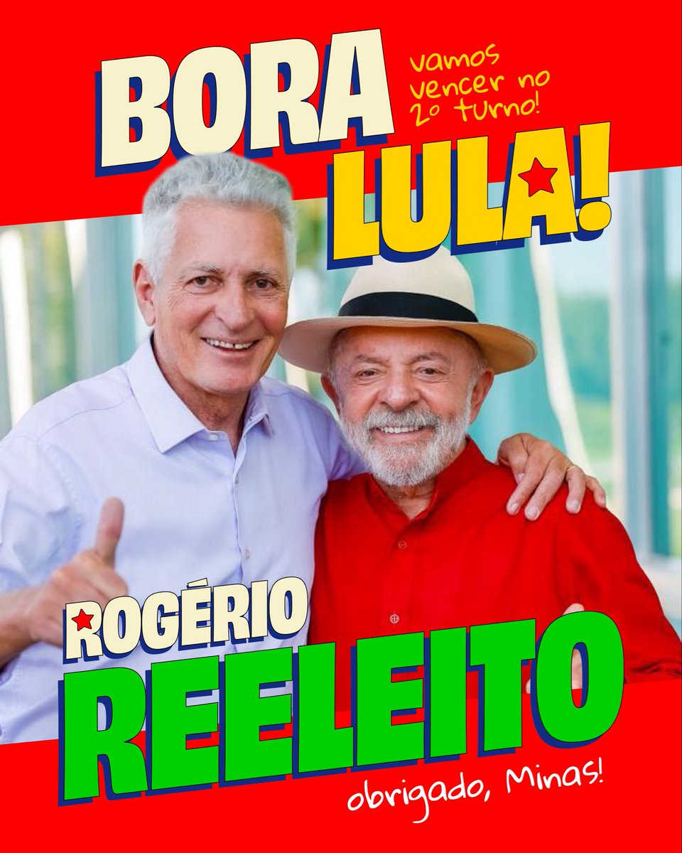 RogerioCorreia_'s tweet photo. Obrigado, Minas Gerais, pela confiança e por cada voto! ❤️

Foram 185.910 votos nessa caminhada. Meu agradecimento a cada mineiro e mineira que esteve conosco.

Mas a luta continua. Ainda temos muito a fazer pelo nosso estado e pelo Brasil. Seguimos firmes. Agora é segundo turno! Vamos juntos! ✊🚩
