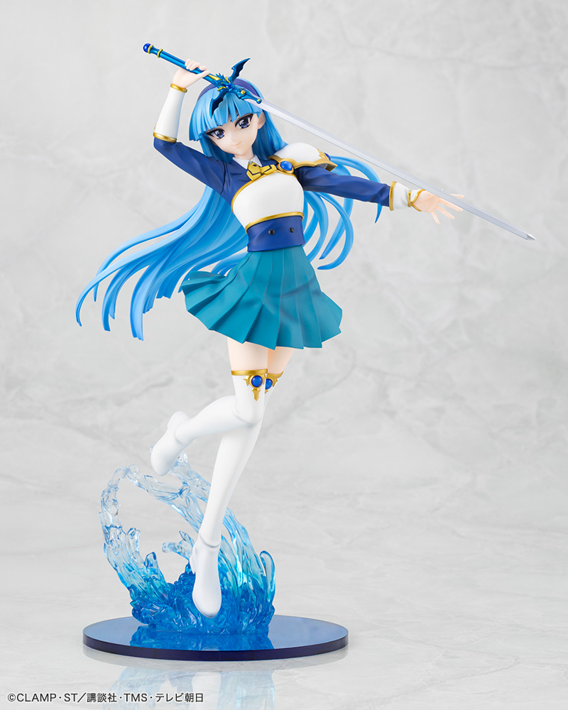 FansClamp's tweet photo. ／
『#魔法騎士レイアース』より
🌊龍咲 海が1/7スケールフィギュアで登場🎉
＼

凛とした眼差しと流れる長髪、水しぶきのエフェクト台座が美しさと力強さを演出✨

🔥獅堂 光・🍃鳳凰寺 風も商品化進行中♪
3人そろえて飾るのも楽しみ‼️

✅詳細はこちら
https://t.co/awJCPq7Tjw
#CLAMP https://t.co/cSvAFDSibI