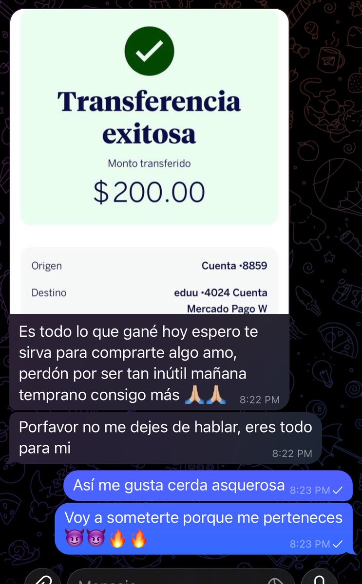 TuMachoMexicano's tweet photo. Si haces tributos pequeños más te vale que sean varios zorra inútil, tu culo, vagina y dinero son míos 🤤🔥
#findom #atmhuman #mujer #cuckold #cumtribute #sissy #gayespaña #gay #gaymexico #españa #macho #dom #dominante #amo https://t.co/lx4VuVGTMR