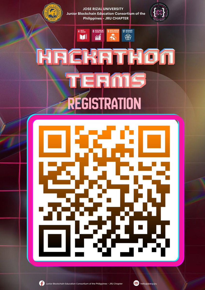 usepaiflow's tweet photo. Let’s see how fast developers can build payment flows on @StellarOrg! ⚡️

@usepaiflow is hosting BLOCKNBUILD—a mini-hackathon & workshop to open our no-code platform to more builders!

Co-organized with JPCS-JRU, AWS Student Builders, @artisamlabs & @blockhubacademy.

🗓️ Oct 14, 2026 
📍 H412, José Rizal University

📲 Scan the QR code in the images to register!

Learn. Build. Innovate.
We Build On Chain. ⛓️