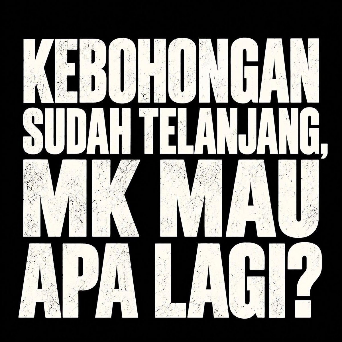 PngAdilnR4kyt's tweet photo. GIBRAN SECARA SAH DAN MEYAKINKAN TELAH MELANGGAR KETENTUAN PENCALONAN WAPRES...

GIBRAN CACAT ADMINISTRATIF DAN CACAT MANIPULATIF...

KEBOHONGAN SUDAH TELANJANG, MK MAU APA LAGI...‼️

#GibranHasilPolitikKotor
#GibranHasilPolitikKotor
🆘🆗 https://t.co/XaJlvl6OS2