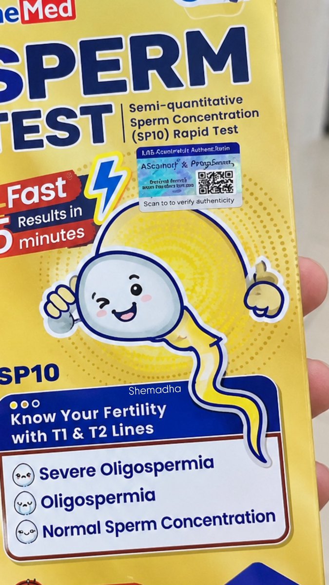 shemadha's tweet photo. Yang lagi ikhtiar punya momongan, menurut aku kesehatan reproduksi suami juga perlu dicek.

Coba beli alat ini buat bantu cek konsentrasi sperma dari rumah. hasil sekitar 5 menit.

Karena ikhtiar punya anak itu usaha berdua. 🫶🏻￼ https://t.co/XA8nwBR3vC