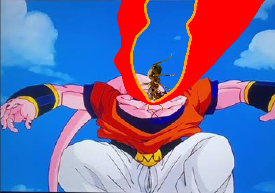 GingerCoderSham's tweet photo. @ERU_004 you converted me to an ant, but didn't nerf any of my power. good luck killing me ;p. https://t.co/JnlwIM9Mfw