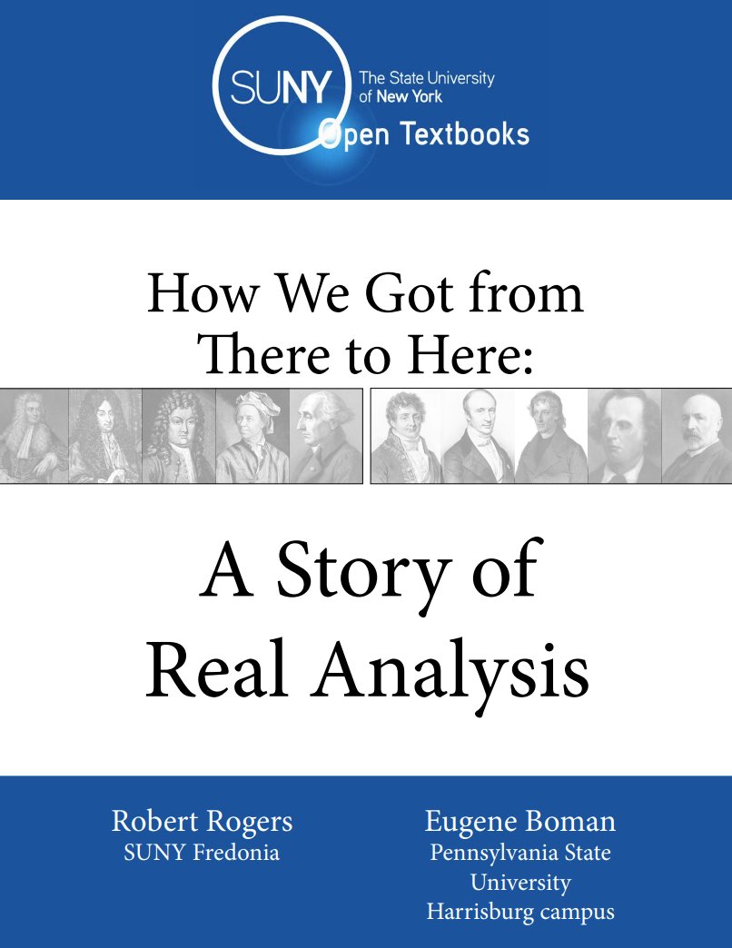alz_zyd_'s tweet photo. This textbook makes such interesting pedagogical choices, relative to Rudin. It basically doesn't talk about open sets, or define continuous functions in terms of them. It introduces countable and uncountable sets really late, well after continuity, Bolzano-Weierstrass, etc https://t.co/TrUCpCknzp