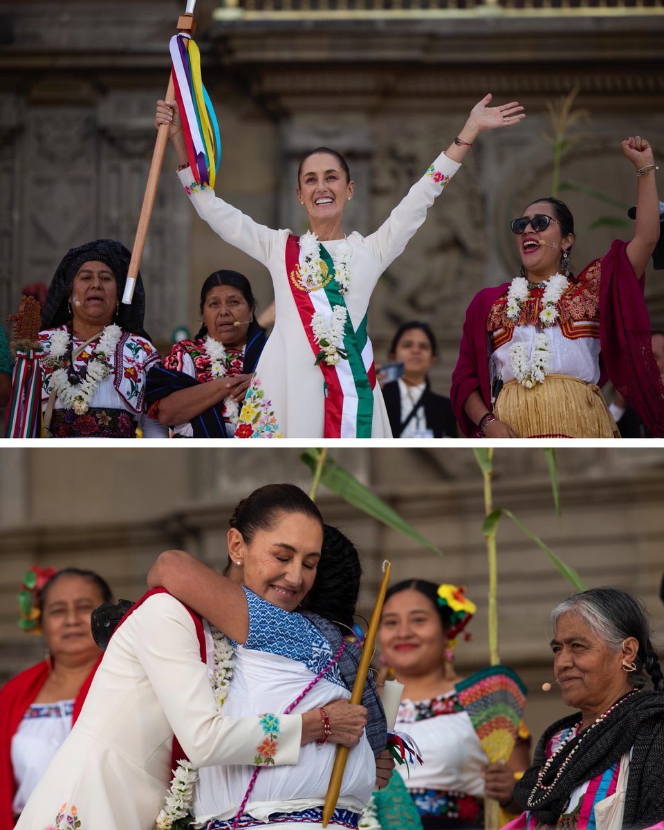 rosauraRuiz4's tweet photo. Este 1º de octubre se cumplieron dos años de gobierno de la primera científica al frente de la Presidencia de México. Ha sido un gran honor acompañarla a lo largo de este tiempo; gracias por su confianza, Presidenta @Claudiashein.

Reconocemos su profundo amor y compromiso con el pueblo. Desde la @Secihti_Mx seguiremos trabajando sin descanso para desarrollar el potencial científico, tecnológico y de innovación de nuestra Patria. No tenemos derecho a fallar.