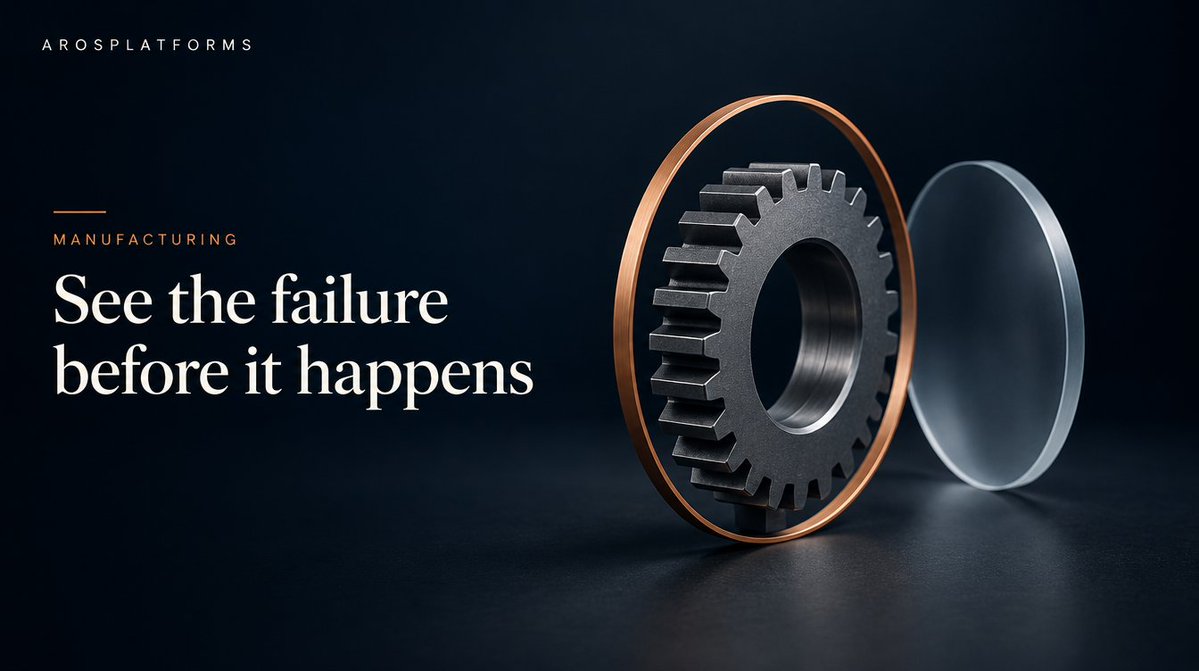 arosplatforms's tweet photo. Most plants already have the data to predict their next breakdown. It is just sitting in historians nobody queries.

At Arosplatforms, we build two systems for manufacturers that work best together.

The first is predictive maintenance: models trained on vibration, temperature, current and maintenance history that flag degrading equipment early and open a work order in your CMMS, not just a dashboard alert.

The second is computer-vision quality inspection at the line, catching surface defects, misalignment and assembly errors on every unit rather than a sample.

We connect both to the systems your operations teams already use, and we keep inspectors and reliability engineers in the loop to confirm findings and retrain the models.

What we measure: unplanned downtime, mean time between failures, defect escape rate, scrap and rework, and false-alarm rate. A model that cries wolf gets ignored.

Reliability is a data problem before it is an AI problem.

#Manufacturing #AI #Industry40