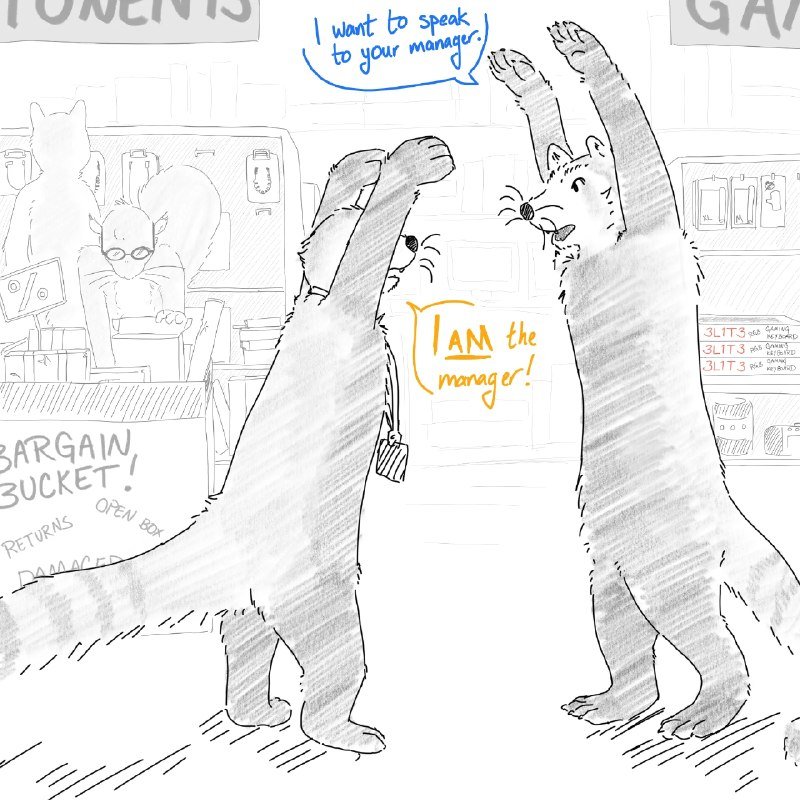 tangietiger's tweet photo. Typical day at Wah-mart

Artist: jads-i-rutan on bsky https://t.co/kriN5EvA33