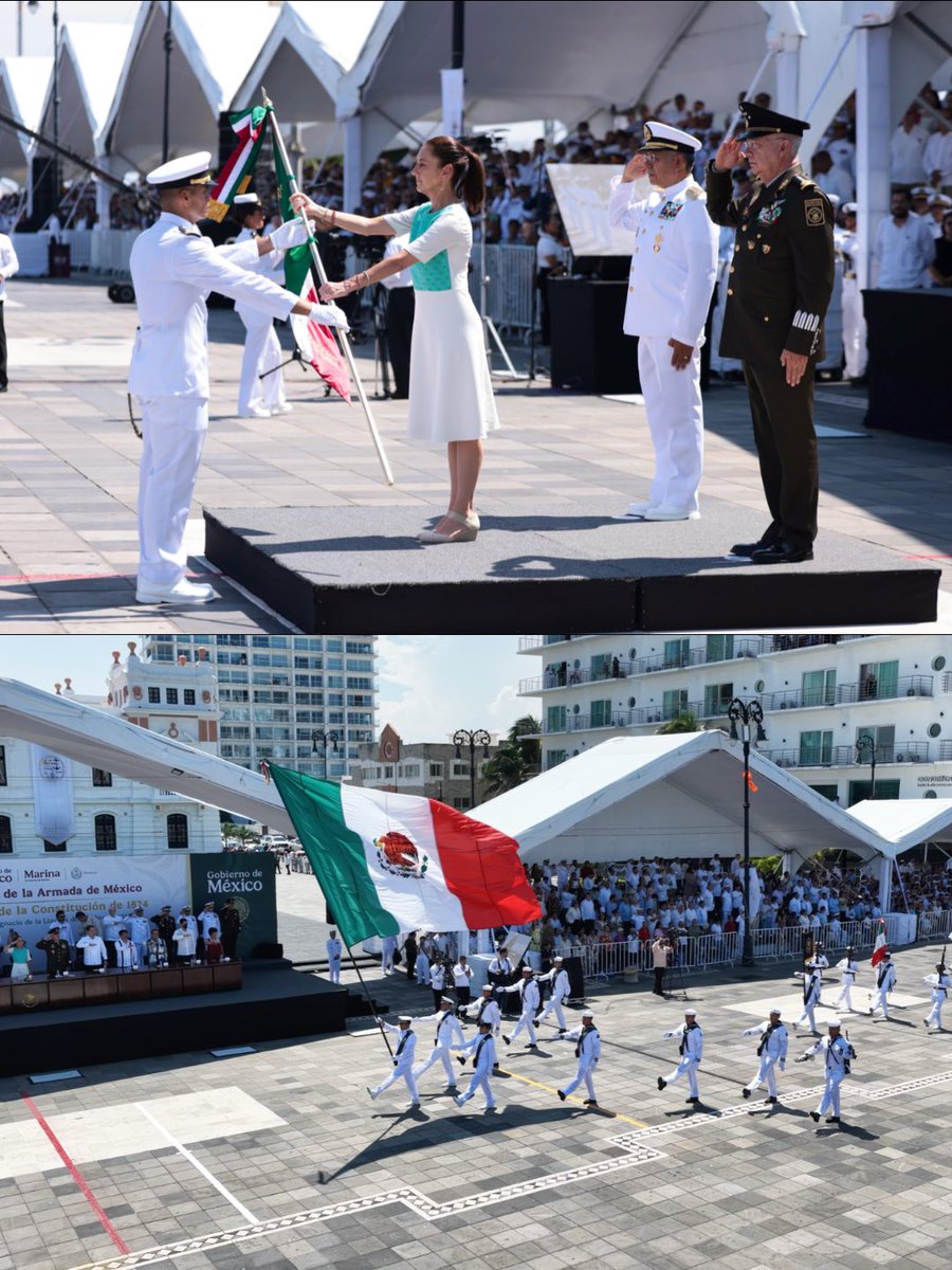 Claudiashein's tweet photo. 205 Aniversario de la Secretaría de Guerra y Marina. 202 Aniversario de la primera Constitución republicana de los Estados Unidos Mexicanos. https://t.co/Fk7phUuPa7