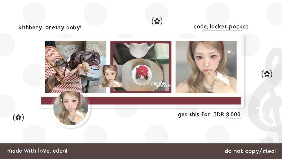 kithbery's tweet photo. help repost? thank u! ♡

hi eden membawa layout ready stock yuha, ian, stella &amp; carmen dengan harga tertera ‹𝟹 boleh langsung dijemput lewat DM/tele eden . . . 🎐

#zonauang #bealanja https://t.co/Spp6FmIvmR