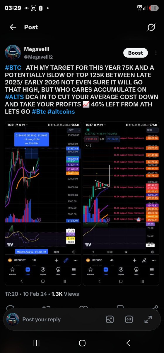 Megavelli2's tweet photo. HOW TO MAKE IT IN CRYPTO

Things I’ve learnt over the years and genuinely believe you need to live by.

1️⃣ LEARN TA

This is number 1 for me.

Learn how to read charts. Learn market structure, support, resistance, RSI, moving averages, flags, breakouts etc.

Don’t just depend on someone telling you what to buy. Learn to see it yourself.

2️⃣ BE PATIENT

Probably one of the hardest things in crypto.

You don’t need to be buying something every day. Sometimes you just need to sit on your hands and wait.

3️⃣ LEARN HOW TO BUY FEAR

I know it’s hard.

Buying when everyone is scared shitless is not easy 😂

But extreme fear can give you some of the best opportunities, as long as you’re buying something that isn’t doomed.

Don’t just buy an altcoin because it’s down 90%. Some things are down 90% for a reason.

4️⃣ LEARN HOW TO SELL GREED

This one is MASSIVE.

When you’re in a bear market and you’re down, you say:

“Please God, just let me get back to break even and I’ll sell.”

Then it finally pumps.

You’re in profit.

And suddenly you don’t want to sell anymore.

Greed takes over.

Learn to sell when the market gets greedy.

You can actually practise this. Buy something with a small amount. When it pumps and you’re in profit, take the profit.

Keep doing it and eventually taking profit becomes a reflex.

5️⃣ DON’T TRUST NARRATIVES AND NEWS 100%

Narratives change.

What everyone is talking about today can be completely forgotten tomorrow.

Don’t put your complete trust in narratives, news or what someone on Twitter is telling you.

6️⃣ CUT OUT THE NOISE

There is so much fucking noise in crypto 😂

Everyone has an opinion.

Everyone has a target.

Everyone thinks they know exactly what’s going to happen.

A lot of it is just noise.

Learn to block it out.

And last but not least…

7️⃣ FOLLOW MY ADVICE 😂

I’m not perfect and I’ve made mistakes.

But over the last 6 years, I’ve made some of the greatest calls in crypto history.

I’m talking actual price targets. Months ahead. Sometimes even years ahead.

Those who know me know what I’m capable of.

I work 24 hours a day. When I’m sleeping, I’m dreaming of charts. And this is no joke 😂

I’m focused.

I’m obsessed with this.

And I’m here to help.

I’m not here for clout.

#BuyFear #SellGreed
