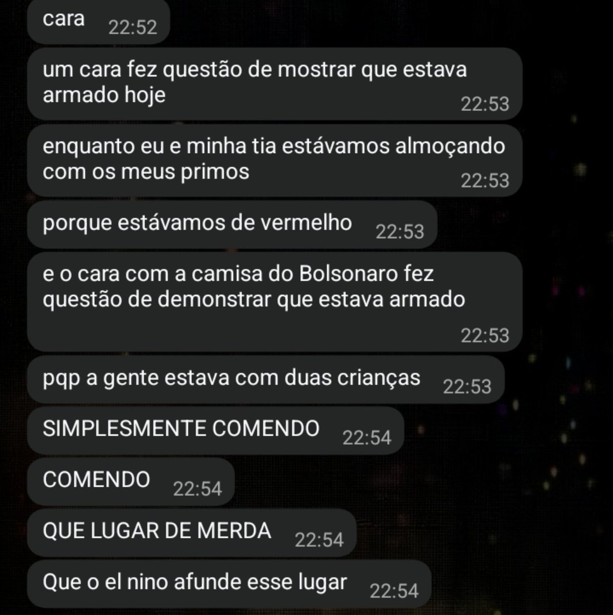 archivdy's tweet photo. e deixo aqui um belo relato sobre as pessoas que tem como lema "deus, pátria e família" https://t.co/qPztukzqM2
