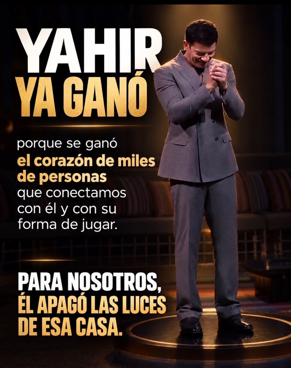 Alegcarvajal's tweet photo. El verdadero ganador siempre y será él YAHIR GANADOR https://t.co/bkKPf3x1MN