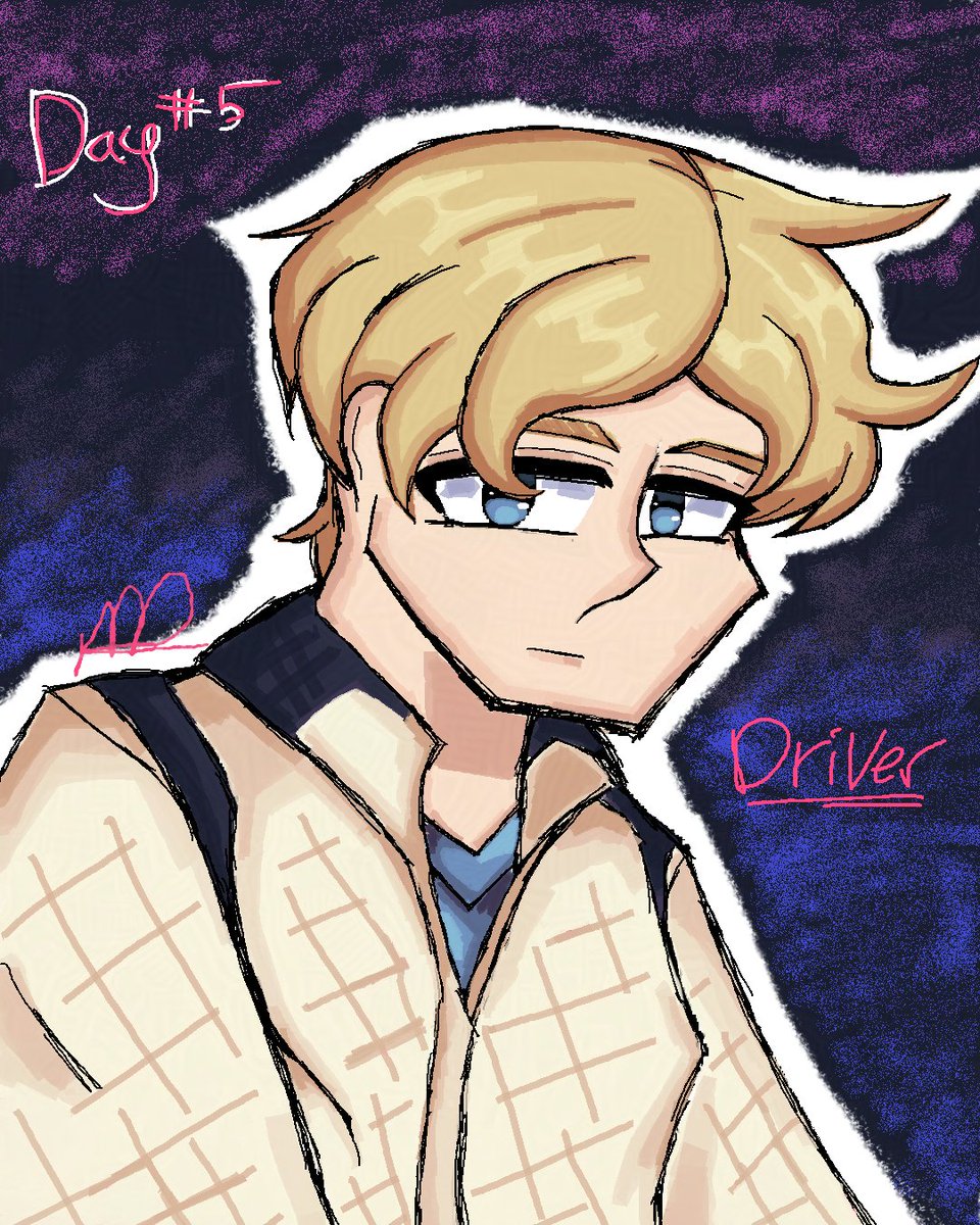 Mika123D's tweet photo. #gostober Day 5: Driver 🚗

I made a reel on insta doing the spotlight trend with this drawing, you should go see it lol

#drive2011 #ryangosling https://t.co/to1tEoY8VI