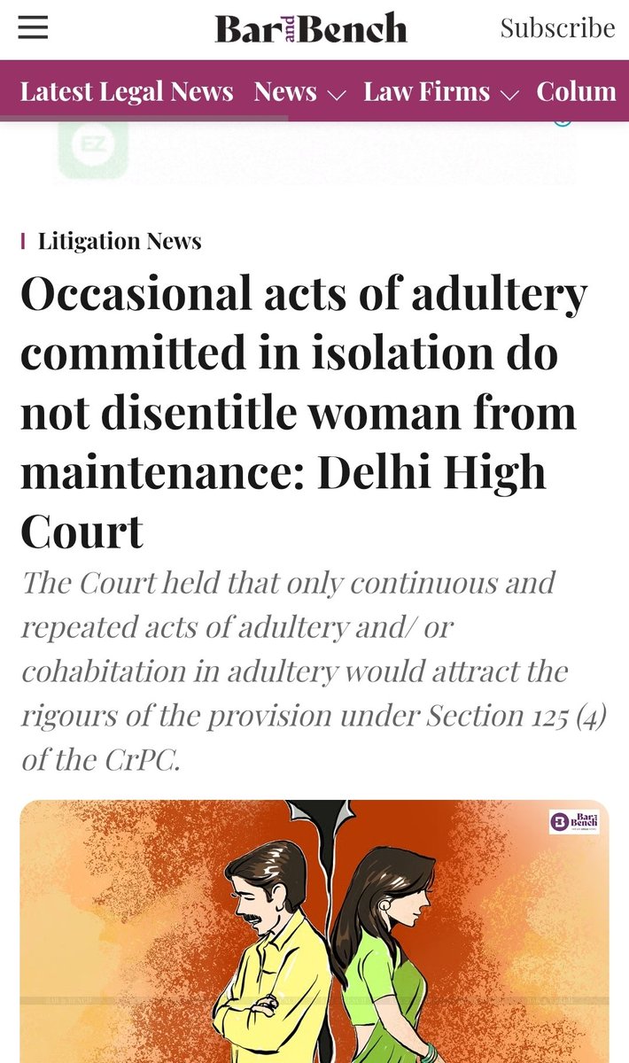 imra_mra's tweet photo. Did you know that Indian law and Indian judges allow Indian wives to engage in occasional adultery? And even after doing so, they can still extract money from the same husband they cheated on. https://t.co/2OpAvzdTYC