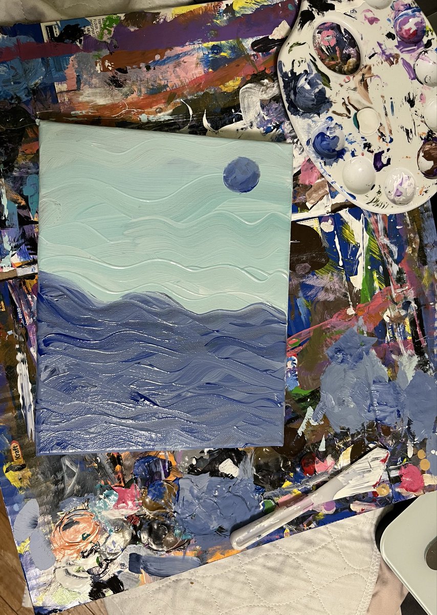 Mbqt_'s tweet photo. It’s still drying but decided to do this today 

#artistsoftwitter #art #acrylic #painting https://t.co/rfE1rcT4HR
