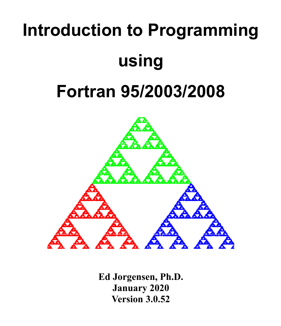 markkhusid's tweet photo. Introduction to Programming Using Fortran 95/2003/2008 by Ed Jorgensen. Free, from the Open Textbook Library.

I work through its examples in Jupyter Lab with fpm: a period calculator, sum of squares vs. square of sums, line numbers, estimating pi.

https://t.co/T1rvCKGxF0 https://t.co/as46MQNIrP