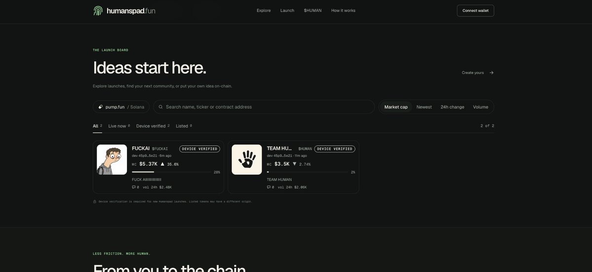 humanspad's tweet photo. Real humans are launching on https://t.co/gwEUWQRxQz

Go launch and verify. https://t.co/rXetqd5swb