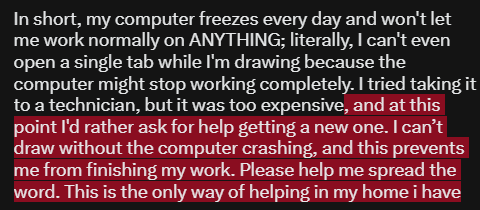 pockiseisont's tweet photo. https://t.co/6jltnqdR2v

Please help me reach my goal, art is the only thing I have to support my family. https://t.co/7wa8efpXgF