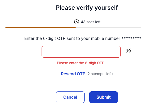 Rajnishkumar28's tweet photo. @HDFCBank_Cares @HDFC_Bank Your SMS/OTP service is pathetic. I've been trying for the last 15 minutes and haven't received a single OTP. call option keeps timing out, and after making me wait 90 se for the first attempt, the alternate OTP call doesn't even work. Very frustrating. https://t.co/Jm5aHFavnG