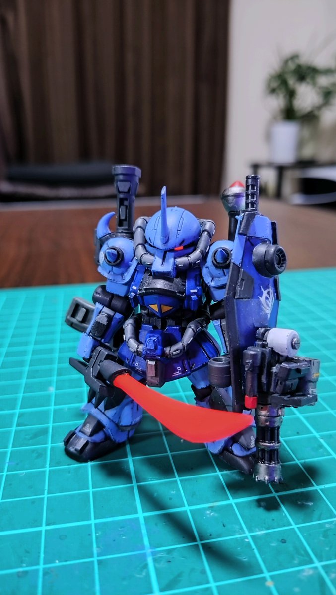 syusyu410's tweet photo. #みんなのMSEカスタマイズ祭り
#モビルスーツアンサンブル

グフカスタムに装備を増やしたやつ⚔️
眼光がするどい( ･`ω･´) https://t.co/Mr5bxX8kVu